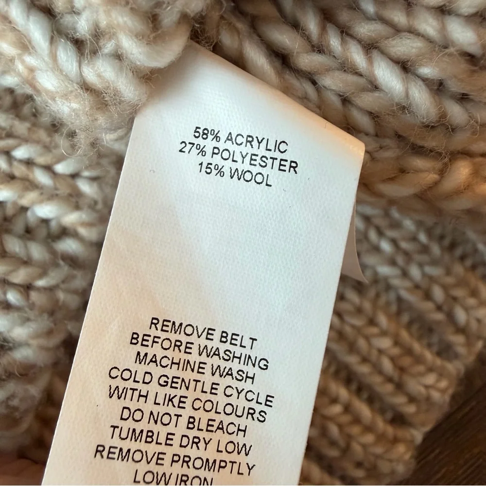 3/27$ Joe Fresh 15% Wool Beige Knit Toddler Dress size 5T - Picture 9 of 9